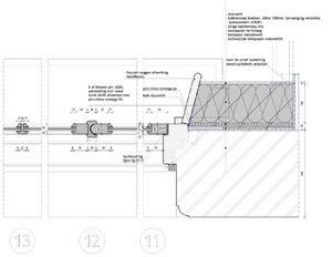 Een tekening met het plan van Bastiaan van de Kraats van 1meter98 Architecten