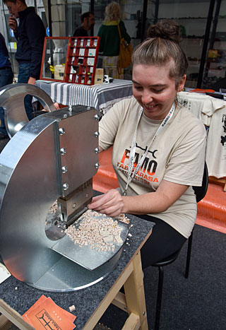 Handmatig snijden tot mozaïek